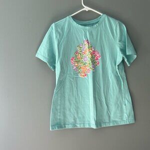 Sport Savvy size small tee shirt . Aqua blue